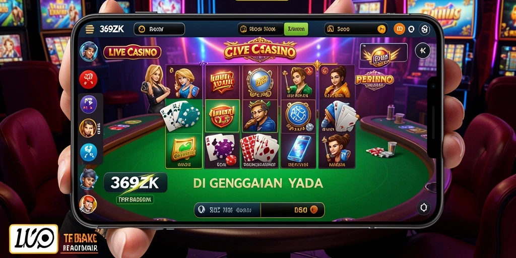 Tampilan menawan dari gameplay Live Casino di 369ZK.