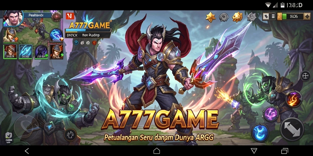 Gameplay seru A777GAME dengan aksi ARPG yang mendebarkan.