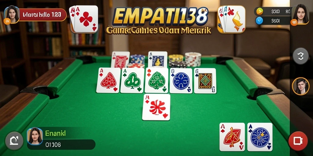 Tampilan gameplay seru di EMPATI138 dengan fitur Gaple interaktif.