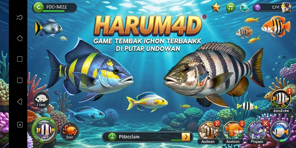 Tampilan gameplay Tembak Ikan yang seru dan memikat.