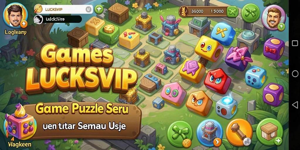 Screenshot gameplay LUCKSVIP menampilkan tantangan Puzzle yang menarik.