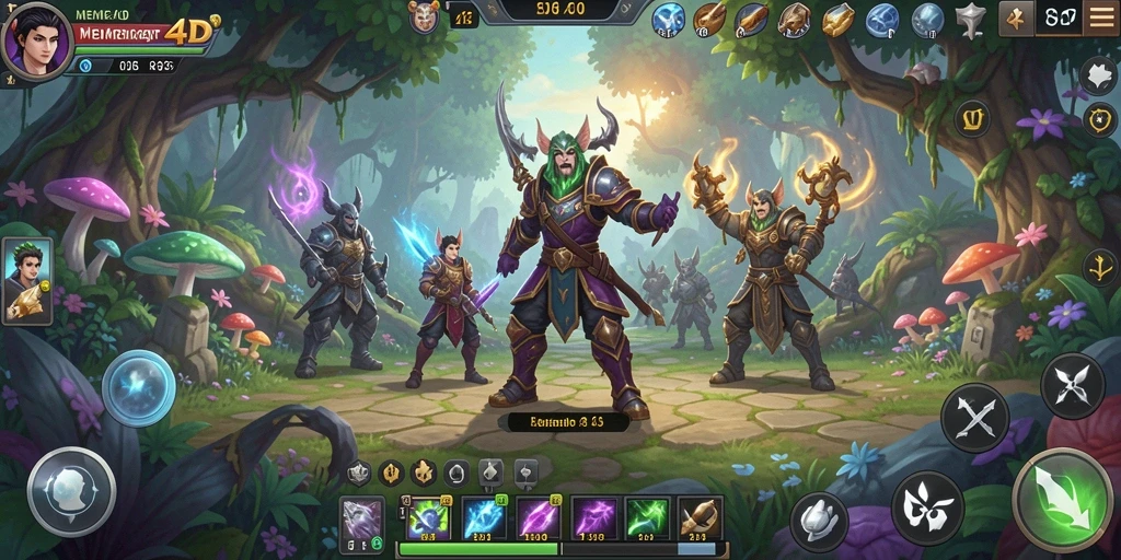 Tampilan gameplay yang seru dan menantang di MEME4D.
