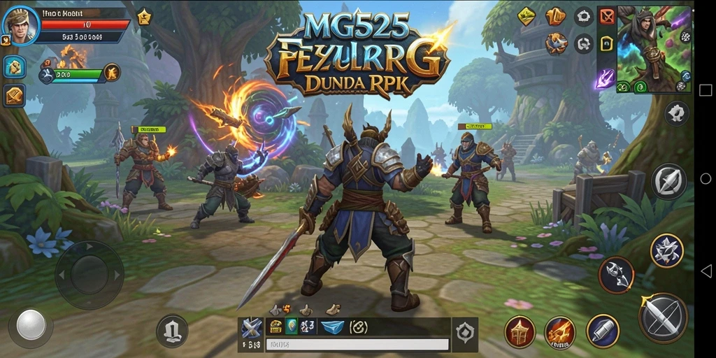 Tampilan gameplay menakjubkan dari MG525 di dunia RPG.