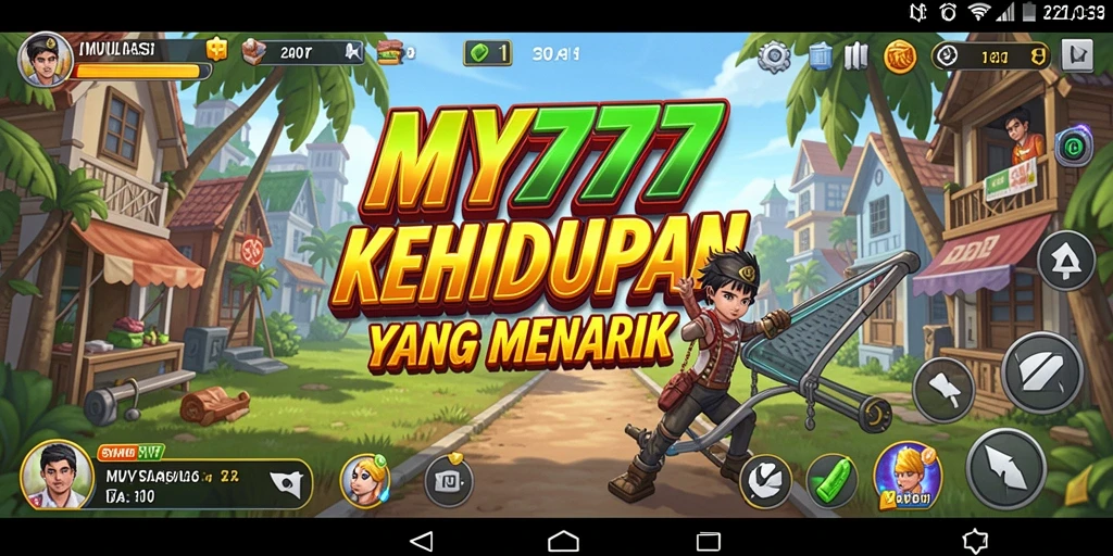 Screenshot utama MY777 menampilkan gameplay Simulation yang realistis.