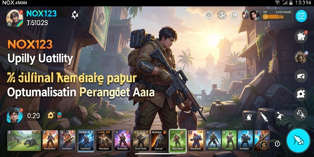 Tampilan antarmuka pengguna NOX123 yang modern dan intuitif.