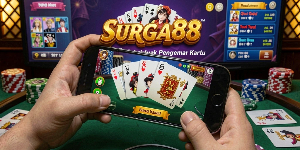 Screenshot SURGA88 menunjukkan gameplay QiuQiu yang seru dan menegangkan.